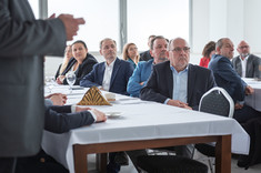 Od lewej: dr J. Stecko, K. Podgórska-Węglarz, P. Smaś, M. Kyc, J. Perec,