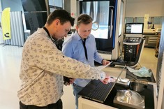 Od lewej: inż. Ł. Dubiel, inż. M. Jużyniec,